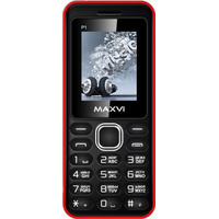 Кнопочный телефон Maxvi P1 Black/Red