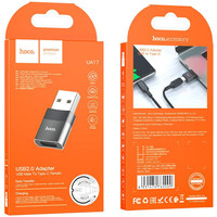 Адаптер Hoco UA17 USB Type-C - USB Type-A (черный)
