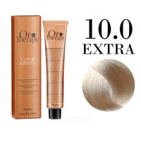 Крем-краска Fanola ORO Therapy Color Keratin 10.0 EXTRA экстра светлый блондин натуральный 100 мл