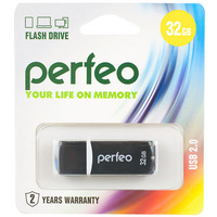 USB Flash Perfeo C02 32GB (черный) [PF-C02B032]