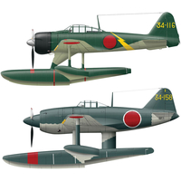Сборная модель Hasegawa Истребитель A6M2-N Type 2 Figher Seaplane N1K1 Kyofu (2 kits)