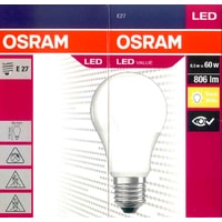 Светодиодная лампочка Osram LS A60 E27 8.5 Вт 2700 К