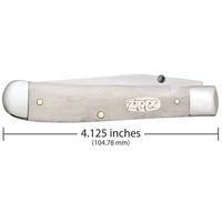 Складной нож Zippo Smooth Natural Bone Trapperlock + Zippo 207