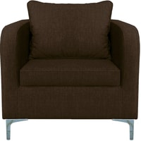 Интерьерное кресло Brioli Терзо (рогожка, J5 коричневый)