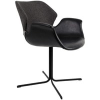Интерьерное кресло Zuiver Nikki (черный, темно-серый/черный) в Барановичах