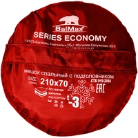 Спальный мешок BalMax Аляска Econom -3 (красный)