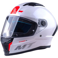 Мотошлем MT Helmets Stinger 2 Solid (XS, глянцевый белый) в Барановичах