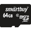Карта памяти SmartBuy microSDXC (Class 10) 64GB + SD-адаптер (SB64GBSDCL10-01)