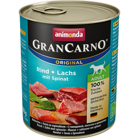 Консервированный корм для собак Animonda GranCarno Original Adult beef + salmon with spinach 0.4 кг