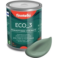 Краска Finntella Eco 3 Wash and Clean Naamiointi F-08-1-1-LG198 0.9 л (хаки зел)