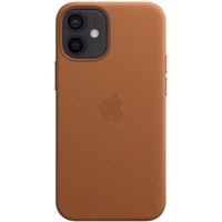 Чехол для телефона Apple MagSafe Leather Case для iPhone 12 mini (золотисто-коричневый)