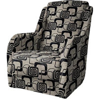 Интерьерное кресло Асмана Дачник-1 (рогожка кубики коричн.)