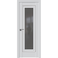 Межкомнатная дверь ProfilDoors 24U L 90x200 (аляска/кристалл графит/серебро)