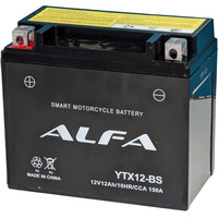 Мотоциклетный аккумулятор ALFA YTX12-BS (12 А·ч)