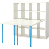 Стол Ikea Каллакс (белый/синий) 792.281.18