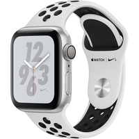 Умные часы Apple Watch Nike+ 40 мм (алюминий серебристый/чистая платина, черный)