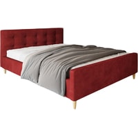 Кровать Craftmebel Pinko 200x160 (вельвет, красный)