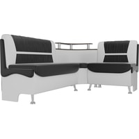 Угловой диван Mebelico Сидней 107391 (правый, черный/белый)