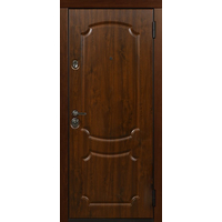 Металлическая дверь Стальная Линия Элеганс для дома 100У (дуб темный/дуб беленый)