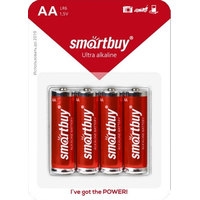 Батарейка SmartBuy Ultra Alkaline AA 4 шт. SBBA-2A04B