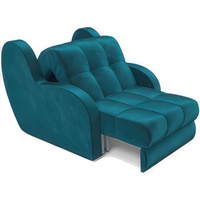 Кресло-кровать Мебель-АРС Аккордеон Барон (бархат, сине-зеленый Star Velvet 43 Black Green)