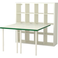 Стол Ikea Каллакс (белый/зеленый) [791.230.55]