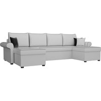 П-образный диван Лига диванов Милфорд 31578 (экокожа, белый)
