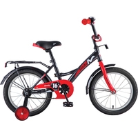 Детский велосипед Novatrack Strike 12 (черный/красный)