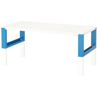 Стол Ikea Поль (белый/синий) [392.512.57]