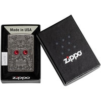 Зажигалка Zippo Armor Crystal Skull Design 49300
