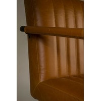 Интерьерное кресло Dutchbone Stitched (коричневый/черный) в Солигорске