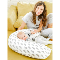 Подушка для беременных Amarobaby Дамаск AMARO-4001-DS (серый)