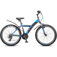 Велосипед Stels Navigator 410 V V020 (черный/синий, 2017)