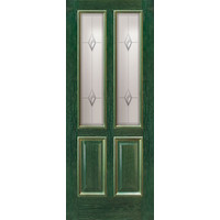 Межкомнатная дверь Халес Плимут Зелёный Стекло сатин