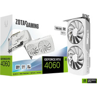 Видеокарта ZOTAC GeForce RTX 4060 8GB Twin Edge OC White Edition ZT-D40600Q-10M