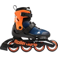Роликовые коньки Rollerblade Microblade (р. 36.5-40.5, темно-синий/оранжевый)