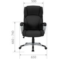 Кресло CHAIRMAN CH665 (экокожа, черный)