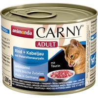 Консервированный корм для кошек Animonda Carny Adult с говядиной, треской и петрушкой 0.2 кг