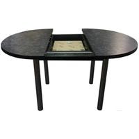 Кухонный стол Solt 110х100-38 (костило темный/ноги круглые черные)