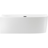 Ванна Wellsee Belle Spa 2.0 170x75 235805003 (пристенная ванна (левая) белый глянец, экран, каркас, сифон-автомат матовый черный)