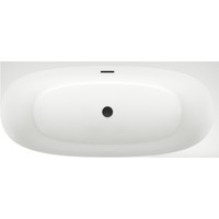 Ванна Wellsee Belle Spa 2.0 170x75 235806003 (пристенная ванна (правая) белый глянец, экран, каркас, сифон-автомат матовый черный)