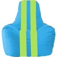 Кресло-мешок Flagman Спортинг С1.1-276 (голубой/салатовый)