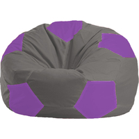 Кресло-мешок Flagman Мяч Стандарт М1.1-346 (серый/сиреневый)