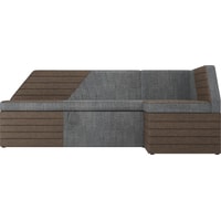 Угловой диван Mebelico Дуглас 106917 (правый, серый/коричневый)