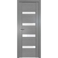 Межкомнатная дверь ProfilDoors 2.81XN L 90x200 (грувд серый, стекло белый триплекс) в Бобруйске