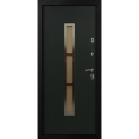 Металлическая дверь Стальная Линия Норвегия для дома 80У (серый графит)