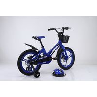 Детский велосипед Delta Prestige 18 2023 (синий, спицы, шлем)