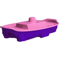 Песочница Doloni-Toys Корабль 03355/1 (фиолетовый/розовый)