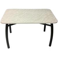 Кухонный стол Solt 110x70 (мрамор белый/ноги усиленные шелби-дуо черные)