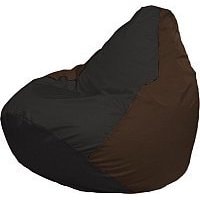 Кресло-мешок Flagman Груша Медиум Г1.1-398 (черный/коричневый)